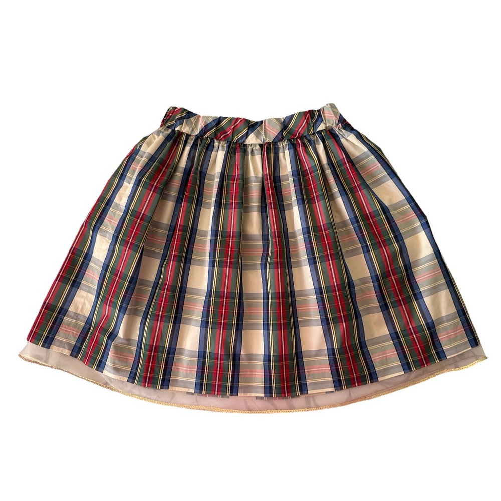 Crewcuts Colorful Plaid A-Line Skirt